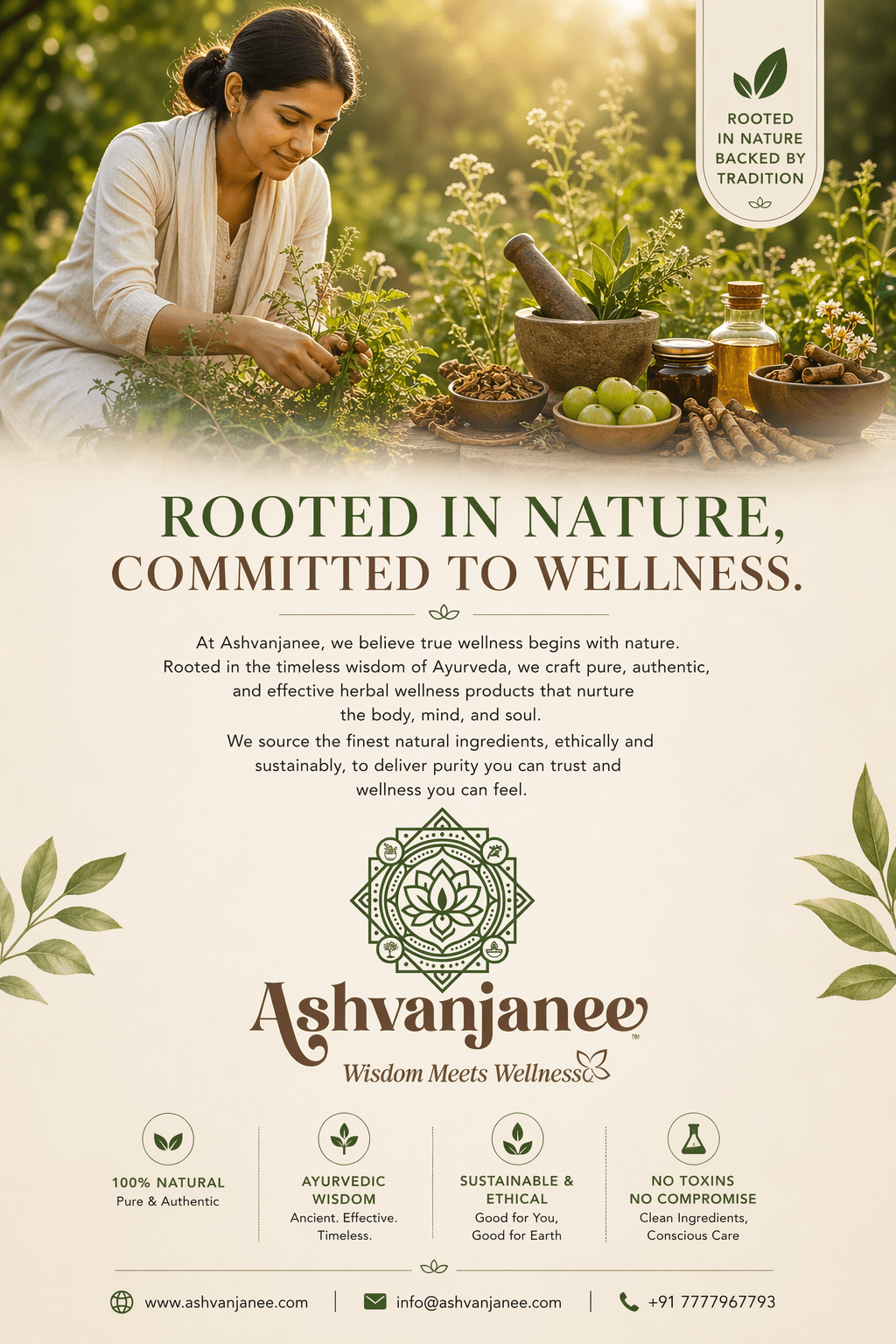 Ashvanjanee rooted in nature poster